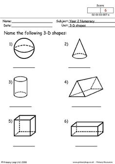 Kindergarten Math Worksheets: 3D Shapes  Help your kindergarteners learn about 3D shapes with these fun and interactive worksheets! They'll practice identifying, sorting, and drawing different types of shapes.  #kindergartenmath #3dshapes Two Dimensional Shapes, Worksheet Kindergarten, Shapes Worksheet Kindergarten, Parenting Activities, Shape Sort, Teaching Shapes, Geometry Worksheets, 2d And 3d Shapes