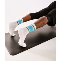 PRODUCT DETAILS Grip Socks by MoveActive New crew grip socks, now in mens' sizes from Move Active. Discover the perfect blend of Nordic-inspired aesthetics and everyday comfort with our Men's Crew Non Slip Grip Socks in Black and Green. SIZE M L AU / US Mens 7-10 11-14 EUR 40-43 44-48 CM 22cm 24cm Features, Fabric, Care All new men's sizes* Mid-calf crew style Improves grip, stability and mobility Compression arch support Lightweight breathable cotton-blend stretch knit Care: Warm machine wash. Pilates Equipment, Sock Collection, Barre Pilates, Non Slip Socks, Fitness Accessories, Step Back, Daily Activities, Fun Prints, Athletic Wear