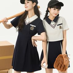 School Uniform Navy Blue Dress Long Sleeve Embroidery White Collar – Harajuku Navy Blue Dress Long Sleeve, Navy Blue Dress Long, Blue Dress Long Sleeve, Blue Dress Long, Embroidery Skirt, Sleeve Embroidery, Harajuku Outfits, School Clothes, Navy Blue Dress