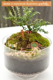 an image of a miniature hobbot garden in a glass bowl