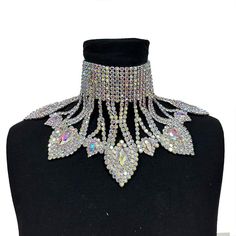 Rhinestone Retro Choker Vintage Necklace adds a spark to the appearance of any woman if chosen right really good choice for every type of bride! Rhinestone Retro Choker Vintage Necklace Style: Trendy Metals Type: Copper Material: Glass Processing Time: Once your order is received, processing time could take up to 3 business days. After your order is processed our supplier's manufacturing team will then pack and ship your item. Once your item is shipped, you will receive a tracking number sent to Dazzling Crystal Necklaces With Rhinestones, Adjustable Cubic Zirconia Rhinestone Necklace, Silver Backdrop Necklace With Sparkling Stones For Party, Crystal Rhinestone Jewelry For Party, Party Crystal Necklaces With Rhinestones, Adjustable Dazzling Crystal Necklaces, Crystal Rhinestone Party Jewelry, Glamorous Jewelry With Bling, Dazzling Crystal Necklaces With Sparkling Stones