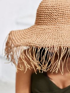 Protect yourself from the sun while looking stylish with this wide brim straw hat. Perfect for vacations, picnics, and beach days, it features tassels for an added touch. Stay cool and comfortable while enjoying your outdoor activities. Color : Khaki Details : Fringe Style : Boho Material : Straw Product Technique : None Size Crown one-size 56 Beige Straw Hat For Summer Pool Time, Beige Straw Hat For Summer Pool, Beige Straw Hat For Pool And Summer, Beach Season Straw Hat Beachwear, Lightweight Straw Beach Hat For Summer, Lightweight Straw Hat For Summer Beachwear, Lightweight Summer Beachwear Straw Hat, Lightweight Beachwear Straw Hat For Summer, Trendy Woven Sun Hat For Vacation