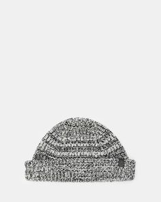 Knitted with a two-tone marl yarn, the Clay Beanie has a textured look to it. The shape is classic with a turned-up cuff. It's a cozy staple.  Beanie hat Soft handfeel Two-tone marl Turned-back cuff Leather patch Going Out Outfits, Sweaters And Jeans, Leather Patches, All Saints, Beanie Hat, Beanie Hats, Sweater Outfits, New Color, Chalk