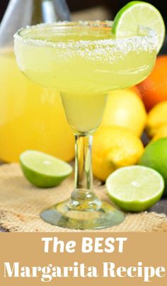 the best margarita recipe with lime and sugar