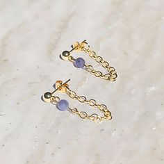 Lapis Lazuli and Apatite Earrings. Ships from San Diego, CA, in 1 Business day! Made in USA. Libra Jewelry, Gemini Jewelry