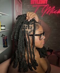 Faux Locs Hairstyles, Braided Hairstyle, Braided Cornrow Hairstyles, Trendy Hairstyle, Hair Done, Hair Twist Styles