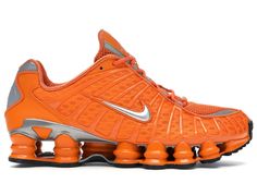 Nike Shox TL Total Orange Mens Nike Shox, Clay Orange, Custom Nike Shoes, Orange Shoes, Air Jordan 3, Custom Nikes, Hot Sneakers