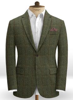 Harris Tweed Country Green Jacket : StudioSuits: Made To Measure Custom Suits, Customize Suits, Jackets and Trousers Men's Tweed Jacket With Suit Collar And Concealed Placket, Irish Mens Wedding Clothing, Men's Tweed Jacket With Notch Lapel And Concealed Placket, Luxury Men's Tweed Jacket With Welt Pockets, Luxury Men's Linen Tweed Jacket, Luxury Men's Tweed Jacket For Wedding, Luxury Men's Tweed Jacket With Flap Pockets, Luxury Men's Tweed Jacket With Concealed Placket, Luxury Linen Men's Tweed Jacket