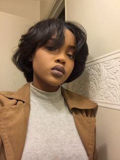 Short Hair For Black Women, Hairstyle Ideas For Short Hair, Pretty Short Hair, Short Relaxed Hairstyles, Pressed Natural Hair, Silk Press Natural Hair, Hairstyles Inspiration, Hair For Black Women, Natural Hair Cuts