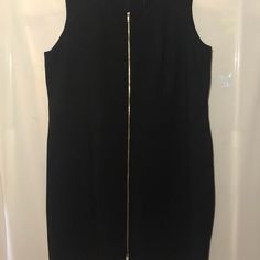 Black Dress With Zipper Calvin Klein Dress, Calvin Klein Dresses, Calvin Klein Black, Womens Calvin Klein, Colorful Dresses, Calvin Klein, Black Dress, Midi Dress, Womens Dresses