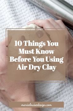 Thinking of using air dry clay for your DIY project? Here 10 of my best tips for beginners learning to work with air dry clay. Crafts With Air Dry Clay Ideas, Air Dry Clay Beads How To Make, Dollar Tree Air Dry Clay, Working With Air Dry Clay For Beginners, Air Dry Clay Tips For Beginners, How To Dry Air Dry Clay, No Kiln Clay Projects, Making Air Dry Clay