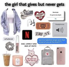 the girl that gives but never gets it's name on her phone and other items