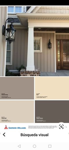 an exterior color scheme for a house