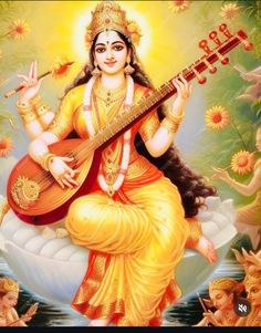 Amma Wallpaper, Mata Saraswati, Dev Ghar, Saraswati Picture, Mata Durga, Saraswati Mata, Maa Saraswati, Saraswati Photo, Devi Maa