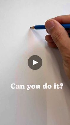 a person writing on paper with a pencil in their hand and the words can you do it?