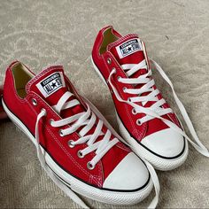 Brand New In Box. Women’s Size 12 & Men’s Size 10 Classic Red Converse Sneakers, Chuck Taylor Black, Leather Chuck Taylors, Converse Comme Des Garcons, Custom Chuck Taylors, Converse Jack Purcell, Converse Low Tops, Vintage Converse, Blue Converse