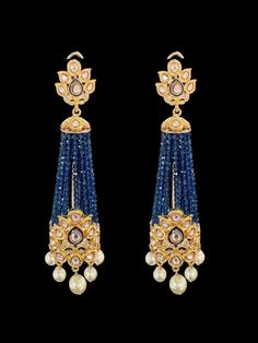 jhumka length 3.8 inch screw back post made using cz polki with meenakari work and 22ct gold plating Blue Temple Jewelry Jhumkas For Diwali, Blue Temple Jewelry Jhumkas For Festive Season, Blue Temple Jewelry Danglers With Latkans, Blue Traditional Earrings For Reception, Traditional Blue Earrings For Reception, Blue Stone Work Temple Jewelry Earrings, Blue Meenakari Temple Jewelry Danglers, Blue Meenakari Jhumkas For Festivals, Blue Temple Jewelry Danglers For Diwali