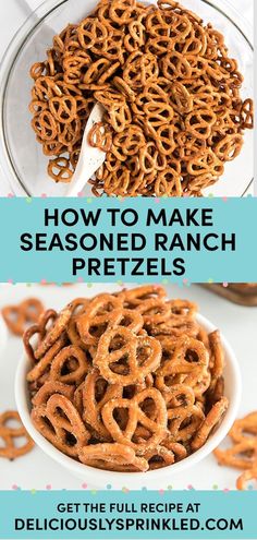 how to make seasoned ranch pretzels