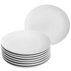 white plates stacked on top of each other