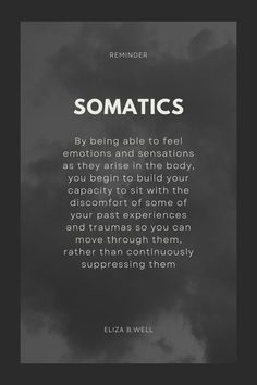 somatic-trauma-healing Somatic Quotes, How To Heal, Emotional Processing, Somatic Movement, Somatic Experiencing, Somatic Healing, Counselling Tools, Somatic Therapy