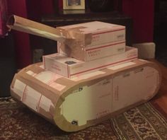 Army Tank Valentines Boxes, Army Party Decorations Diy, Call Of Duty Birthday Party Ideas, Army Birthday Party Ideas, Tank Decoration Ideas