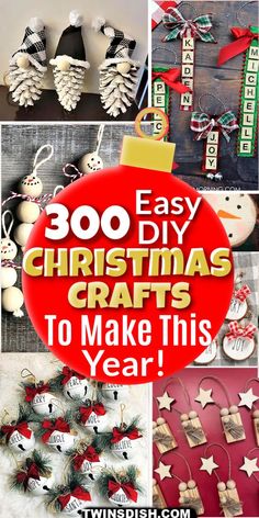 christmas crafts that are easy to make and great for the holiday season or any time of year