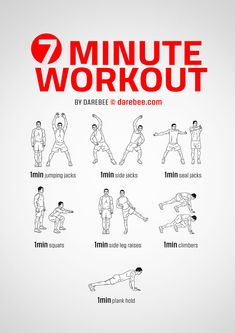 an exercise poster with the words'10 minute workout'written in red and black