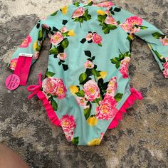 Questions? Leave A Comment Below! Multicolor Spring Bodysuit For Playwear, Spring Multicolor Bodysuit For Playwear, Cute Swimwear For Spring Playwear, Spring Beach Fitted Onesie, Pink Spring Bodysuit For Playwear, Pink Bodysuit For Playwear In Spring, Pink Bodysuit For Spring Playwear, Playful Pink Long Sleeve Swimwear, Playful Pink Bodysuit For Pool