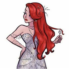 the little mermaid is wearing a tiara and holding a wand in one hand while standing with her hands on her hips