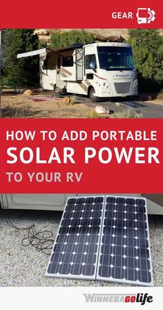 Rv Solar Power System, Rv Solar Power, Mobile Spa, Portable Solar Power, Rv Camping Tips, Rv Solar, Power Design, Rv Maintenance