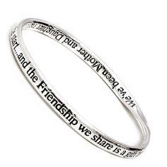 quote jewellery:  Silver Plated quote Bangle We've been Mother and Daughter right from the start...and the Friendship we share is a gift from the Heart … Jewellery Silver, My Girlfriend