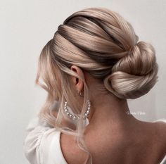 23 Wedding Updos for Medium Length Hair Bride Updo Medium Length, Medium Length Bridal Hair Updo, Medium Length Blonde Wedding Hair, Bridesmaid Updo Hairstyles Medium Shoulder Length, Boho Wedding Hair Medium Length Updo, Messy Bun With Braid, Curled Updo, Updos For Medium Length Hair, Hair Up Or Down