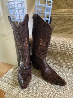 Vintage Chocolate, Cowboy Western, Western Cowboy Boots, Western Cowboy, Western Boots, Boot Shoes Women, Chocolate Brown, Cowboy, Shoe Boots