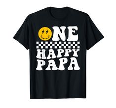 PRICES MAY VARY. Papa of the birthday dude design for every Papa and father celebrating his boys or son's birthday with matching family gifts. Papa of the birthday Boy. Features Retro Cracked design for a vintage cool style. Birthday Party Family Matching outfits If you would like to get matching outfits for Mom aunt Sister brother grandma grandpa and the birthday boy just click on the brand name. Dad of the birthday boy tanks for men, dad of the birthday dude tanks for men, dad, papa, father, d One Happy Dude, Birthday One, Matching Tees, Grandma And Grandpa, Happy Family, Matching Family Outfits, Face Design, Brother Sister, Happy Face