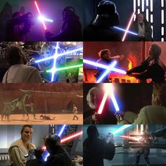 star wars collage with many different scenes