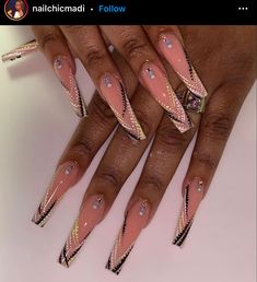 30th Nails, Xl Nails Design, Sagittarius Nails, 90s Nail Art, Pixie Nails, Nail Pics, Rainbow Nail