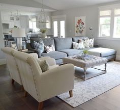 the living room is clean and ready for us to use in its new owner's home