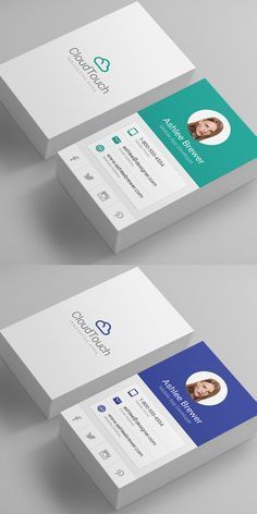 two sided business card mockup with rounded corners