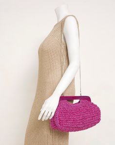 Elevate your looks this season with our mono-framed raffia clutch bag! Complete with a secure magnetic closure, and an optional chain strap that can be worn across the body or on the shoulder. This style can also be easily packed in your case and is super travel friendly! This style comes in two colours, mono & pink. Raffia Clutch, Beaded Clutch Bag, Beaded Clutch, Jd Williams, Shopper Bag, Pouch Bag, Pink Bag, Magnetic Closure, Chain Strap