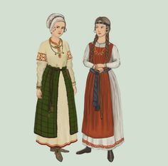 Kiev Rus (c. 900) by Tadarida 13th Century Clothing, Medieval Dress Peasant, Peasant Clothing, Slavic Clothing, Viking Garb, Russian Clothing, Medieval Garb, Viking Reenactment, Viking Dress