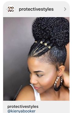 Hairstyles Without Weave, Professional Natural Hairstyles, Natural Hair Ponytail, Easy Updos For Medium Hair, Cabello Afro Natural, Natural Braided Hairstyles, Natural Braids, Up Dos For Medium Hair, Easy Updos