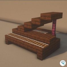 a set of stairs made out of bricks