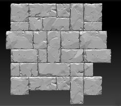 an image of a stone wall made out of different shapes and sizes, including the letter f