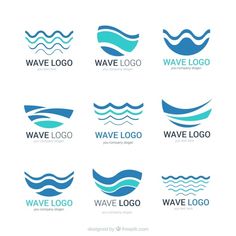 the logos for different types of water waves