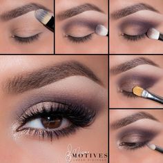 Step By Step Eyeshadow, Make Up Designs, Dark Eye Makeup, Eyes Beautiful, Dramatic Eye Makeup, Hooded Eye Makeup