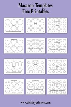 free printable worksheet for kids to make their own hearts and stars