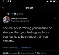 the real fix is training your mind to be strong