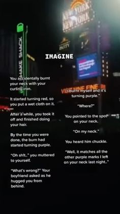 an advertisement with the words imagine on it