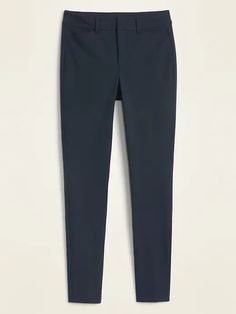 High-Waisted Pixie Full-Length Pants for Women | Old Navy Solid Color Workwear Pants With Zip Fly, Solid Color Pants With Zip Fly For Work, Solid Workwear Pants With Zip Fly, Workwear Leggings With Pockets, Solid Leggings With Pockets For Work, Leggings With Pockets For Workwear, Chic Workwear Leggings With Zipper Closure, Fall Workwear Leggings With Pockets, Straight Leg Workwear Leggings With Pockets