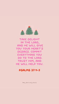 a pink background with an image of christmas trees and the words, i am glad to be